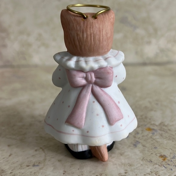 Vintage Schmid Kitty Cucumber Figurine Ginger Report Card Day 1990 - Picture 3 of 6